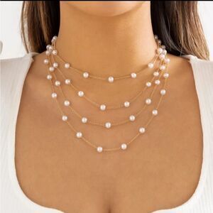 Multi Layer Pearl Necklace